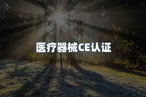 医疗器械CE认证
